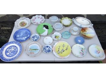 Misc. Grouping Of Plates And Porcelain