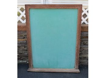 Early Schoolhouse Chalkboard Frame - Re-purposed W/Paint On Glass.