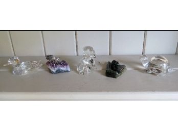 Grouping Of Mixed Collectible Paperweights