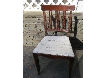 Decorative Mahogany Chair - Have A Desk In Need Of A Seat?