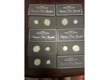 5 ,  Two Coin  Packs  Of  A Liberty Half Dollar And Mercury Dime In Each Pack . 10 Coins