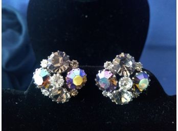 Pair Of Vintage Weiss Clip On Earrings