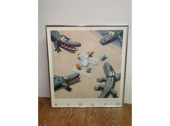 Bedard Getting Away From It All Framed Poster Dated 1987