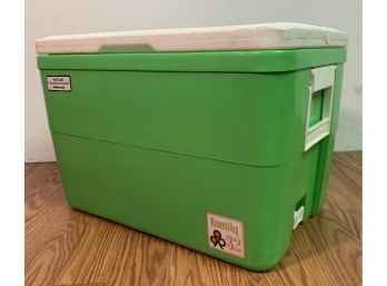 Mid Century Modern Bright Green 32 QT Cooler