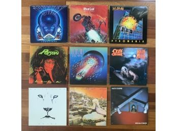 Lot Of 9 Vinyl Records Including White Lion Pride, Poison, Ozzy Osborn, Journey & More! #6