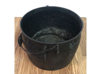 Antique Cast Iron Stove Top Pot With Handle