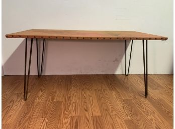 Mid Century Modern Hairpin Legged Coffee Table