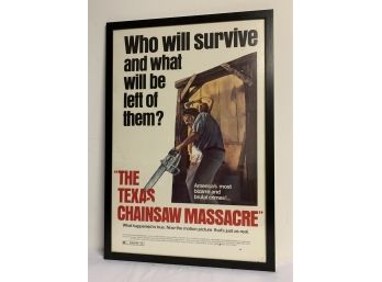 1988 Original Texas Chainsaw Massacre Framed Movie Poster