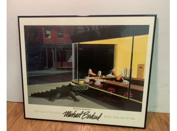 Bedard Window Shopping Framed Poster Dated 1989