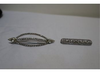 Rhinestone Hair Clip And Bar Pin