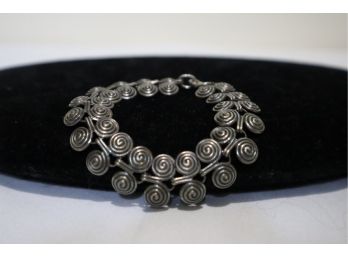 Silver Plated Swirl Bracelet