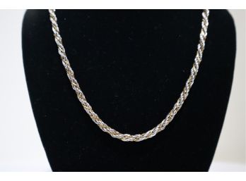 Napier Gold And Silver Tone Twist Chain Necklace