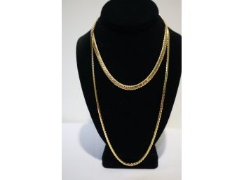 2 Napier Gold Tone Chains