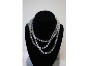 Aurora Borealis 3 Strand Crystal Necklace