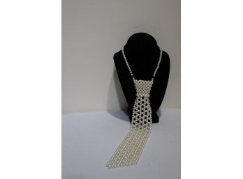 Hong Kong Faux Pearl Tie