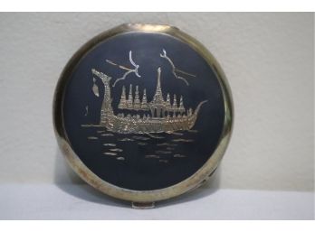 Sterling Silver Siam Compact