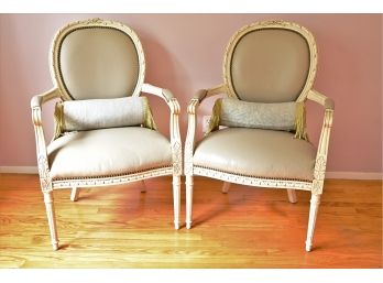 Two Upholstered Henredon Chairs