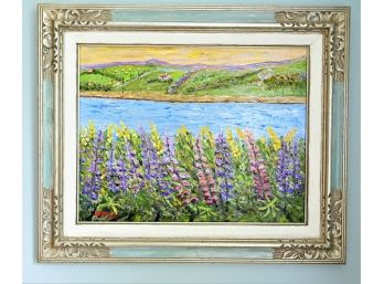 Framed Irish Landscape Oil Painting On Board