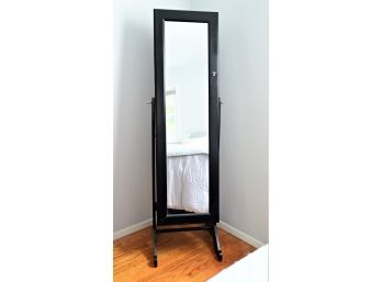 Standing Floor Mirror With Jewelry Storage