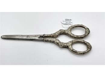 Sterling Silver Handle Scissors From Germany