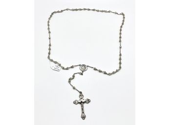 Vintage Sterling Silver Rosary Beads From 1954