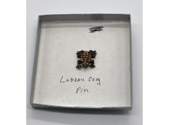 Vintage Landau Frog Pin