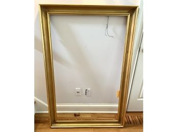 Very Large Wooden Gold Colored Frame