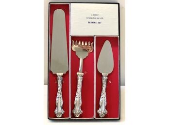 3 Piece Sterling Silver Serving Set