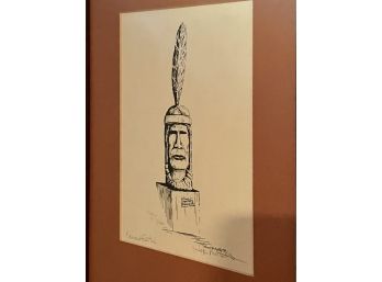 Pen & Ink Signed Phil Montalbo 78