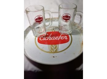 Schaefer Tray & Mugs