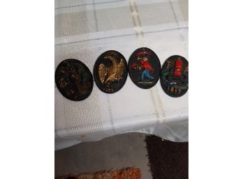 Four Mini Wall Plaques