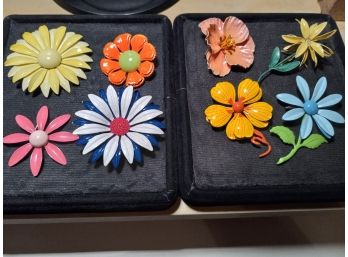 Enamel Flower Pins