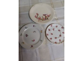 Three China Plates