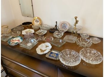 A Large Group Of Vintage Ashtrays -  Green Haven Inn, Westchester Skating Club Etc.