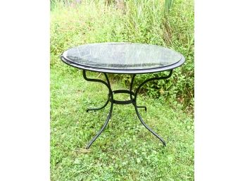 Glass Top Patio Table