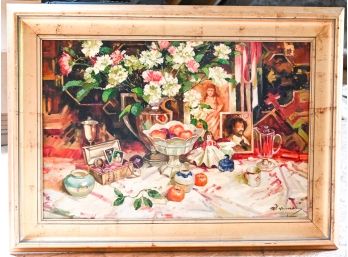 Signed Still Life Oil Painting