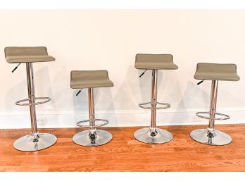 Set Of Four Adjustable Height Stools