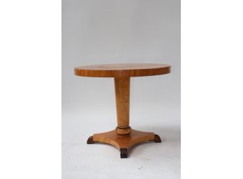 Maple Table With Marquetry Inlay