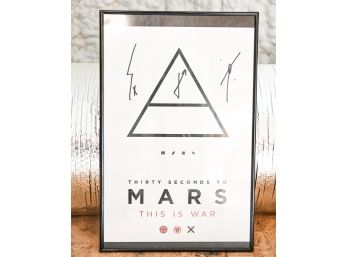 Autographed Thirty Seconds To Mars Poster