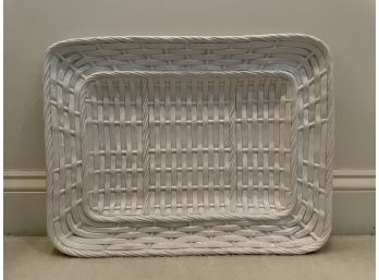 Italian Basketweave Ceramic Platter