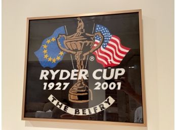 2001 Framed Ryder Cup Golf Towel