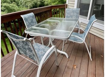 Outdoor Patio Table & Four Chairs