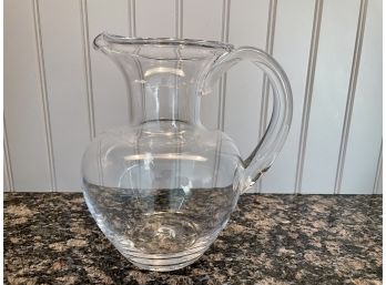 Signed Simon Pearce 'Meriden' Medium Glass Pitcher