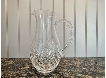 Lovely Cut Crystal Pitcher From Royal Crystal By Atlantis