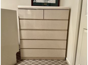 Laminate Tall Six Drawer Dresser