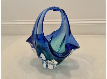 Stunning Murano Glass Basket