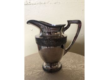 Silver-plate Victorian Water Pitcher