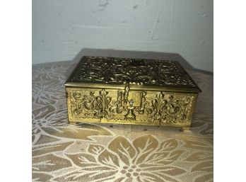 Brass Bronze Wood Lined Box