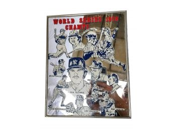 Yankees Memorabilia - 1978 World Series Champs Collectible Mirror