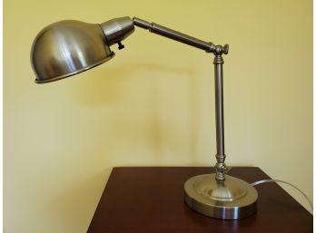 Crate & Barrel Nickel Finish Pharmacy Desk Lamp (1 Of 2 Available)